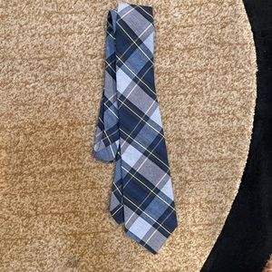 AFT tie blue black yellow and a light grey.